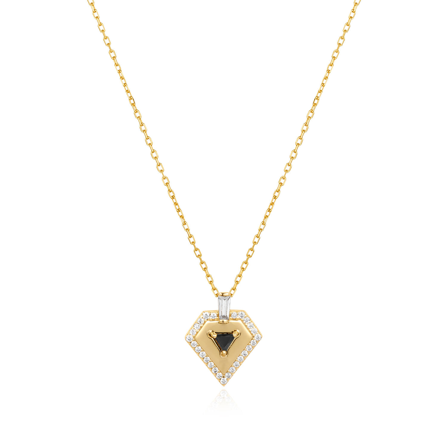  Sunshine Chaser - Silver / 14kt GP - Zirconia - 46-50 cm